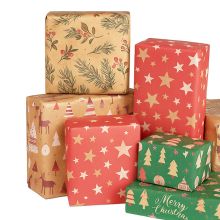 Papir za zavijanje v roli, božični motiv, 70x200cm