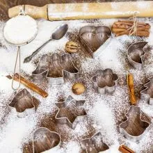 Set za izdelovanje božičnih keksov, kovinski, 16/1, sort.