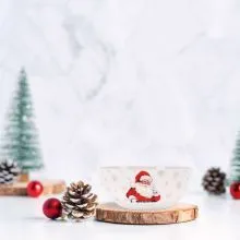 Skleda, božični motiv, porcelan, 480ml, sort.