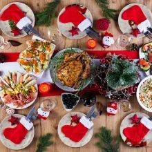 Krožnik, božični motiv, porcelan, 250mm, sort.