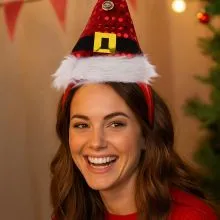 Trak za lase, božični motiv, 19cm, sort.