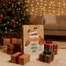 Vrečka darilna JUMBO, božični motiv, 73.5x51x17.5cm, sort.