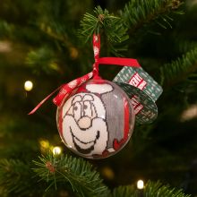 Termo nogavice, moške, iz volne,  božični motiv, različne velikosti, v PVC krogli, sort.