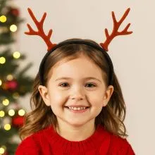 Trak za lase, jelenčkovi rogovi, PVC, 19cm