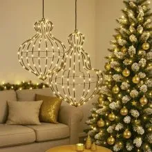 Svetleča cev v obliki laterne, 192 LED, za notranjo in zunanjo uporabo, 34x40cm