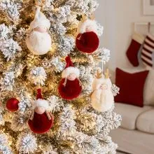 Obesek za na smreko, božični motiv, 13cm, sort.