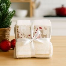 Kuhinjska brisača NATALI, božična, 2/1, 3Ox50cm, 100% bombaž