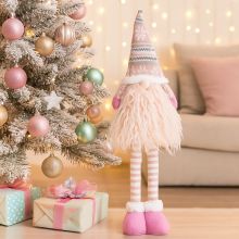 Palček brez rokic, stoječ, roza, s teleskopskimi nogami, poliester, 52x14cm