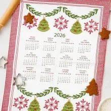 Kuhinjska krpa KOLEDAR, 5Ox70cm, 100% bombaž, sort.