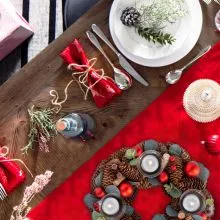 Adventni venček okrogel, naravni material, PVC, steklo, 31x31x7.5cm