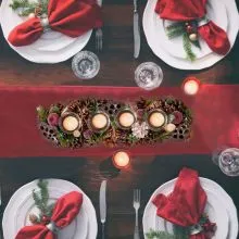 Adventni venček podolgovat, naravni material, PVC, steklo, 45x16x8cm