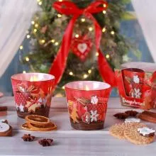 Sveča dišeča v steklu, Gingerbread, 115g, sort.
