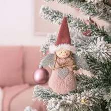 Obesek za smreko, angelček, 14cm, sort.