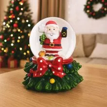 Snežna krogla, božični motiv, 4.5cm, sort.