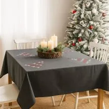 Prt namizni, "Merry Christmas", 80x80cm, 100% poliester, sort.