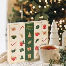 Koledar adventni, 24 čajev, različni okusi, 22.7x2.07x3.8cm