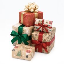 Papir ovijalni, božični motiv, v roli, 70x200cm, sort.