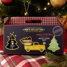 Darilni set za moške  MEN'S COLLECTION WINTER EDITION, božični, (100ml šampon za lase in telo, 100g trdo milo, krtačka za nohte), z vonjem Citrus Musk, v darilni škatli