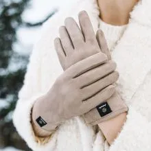 Rokavice ženske, zimske, 100% poliester, UNI, touch finger, sort.