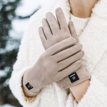 Rokavice ženske, zimske, 100% poliester, UNI, touch finger, sort.