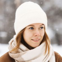 Kapa zimska, ženska, 100% poliakril, sort.