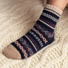 Set zimskih  nogavic, za moške, 3/1, iz volne, različne velikosti, sort.