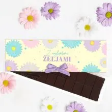 Čokolada, Z NAJLEPŠIMI ŽELJAMI, marjetice, temna čokolada, 100 g