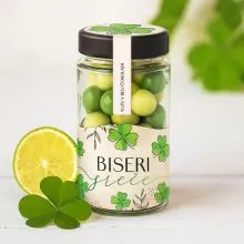 Dražeji v steklenički, BISERI SREČE, yuzu v beli čokoladi, 125 g