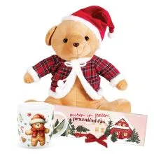 Darilni set Božični medo