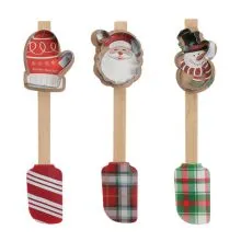 Set kuhinjskih pripomočkov, (kuhalnica+ modelček za kekse), božični motiv, sort.