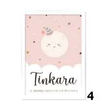 Personalizirana grafika ob rojstvu Lunica in zvezdice