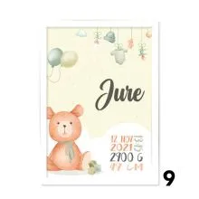 Personalizirana grafika ob rojstvu Priden medo