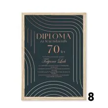 Personalizirana diploma za jubilej - 70.rojstni dan