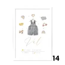 Personalizirana grafika ob rojstvu Hlačke