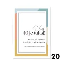 Personalizirana diploma za jubilej - 40 je tukaj