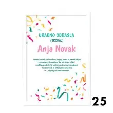 Personalizirana diploma - Uradno odrasla!