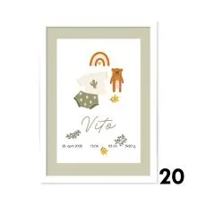 Personalizirana grafika ob rojstvu Za fantka