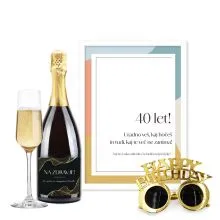 Darilni set Na zdravje 40 let!