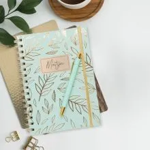 Personalizirani rokovnik Leaves s pisalom