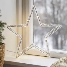 Dekoracija božična z LED lučkami, za notranjo uporabo, na baterije, cca 30cm, sort.