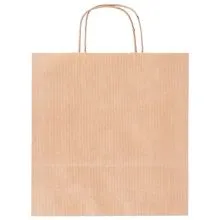 Vrečka darilna, 44x14.5x40 cm, eko, rjava