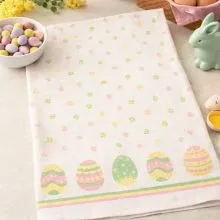 Krpa kuhinjska, 2/1, velikonočni motiv -pirhi, bombaž, 45x70cm