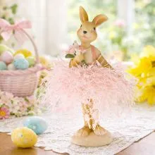 Zajček/zajkla, umetna masa, 12cm