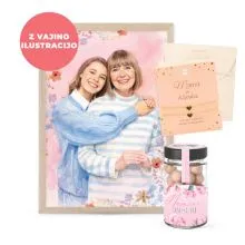 Personalizirani darilni set Mama in hčerka