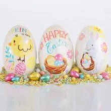 Škatla darilna, velika noč, jeklo, 12x7.7x7cm, sort.