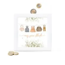 Hranilnik lesen bel, Moj prvi sklad, 15x15x5cm