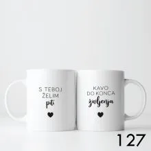 Set personaliziranih skodelic Kava življenja