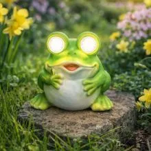 Vrtna figura v obliki živali, s solarno lučko, 11x9.5x12cm, sort.