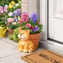 Lonček cvetlični, v obliki živali, MGO, 27x20x22cm, sort.