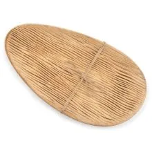 Pladenj v obliki lista, dekorativen, MDF, 39x22cm